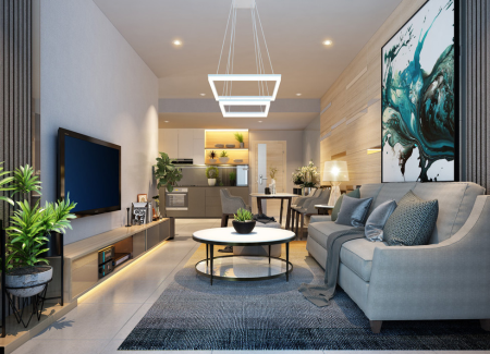 Cho thuê căn góc 2PN, 2WC tại The Privia Khang Điền - Diện tích 69m², giá thuê 9tr/tháng